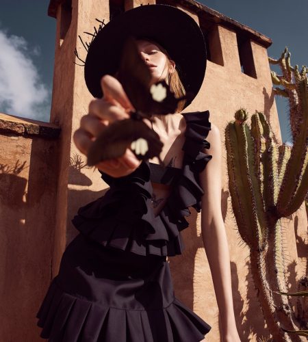 Harper’s Bazaar Czech April 2018 Linda Novotna by Andreas Ortner