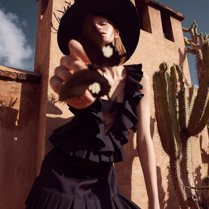 Harper’s Bazaar Czech April 2018 Linda Novotna by Andreas Ortner