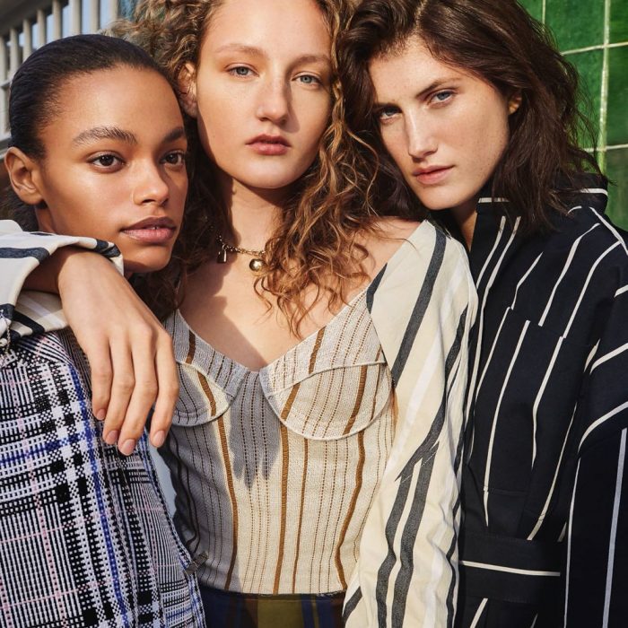 Harper’s Bazaar UK April 2018 Agnes, Mila and Alexis by Agata Pospieszynska