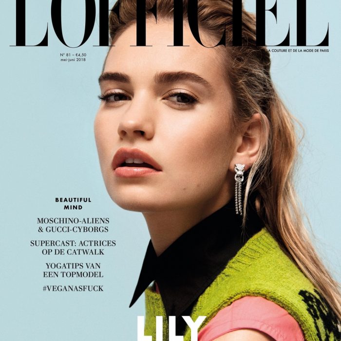 L’Officiel Netherlands June 2018 Lily James by Buzz White