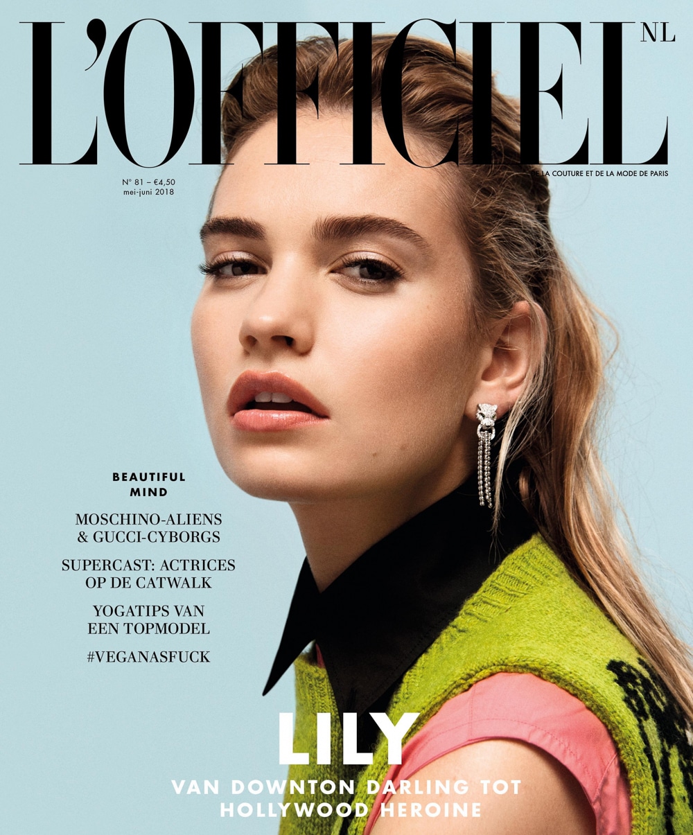 L’Officiel Netherlands June 2018 Lily James by Buzz White