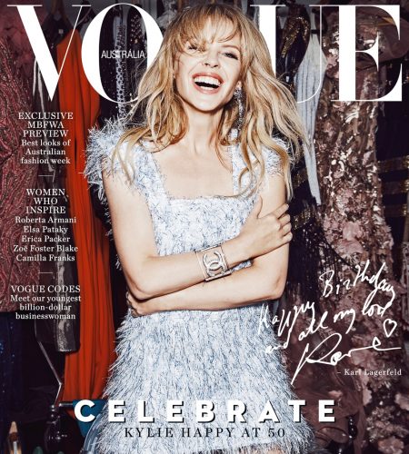 Vogue Australia May 2018 Kylie Minogue by Nicole Bentley