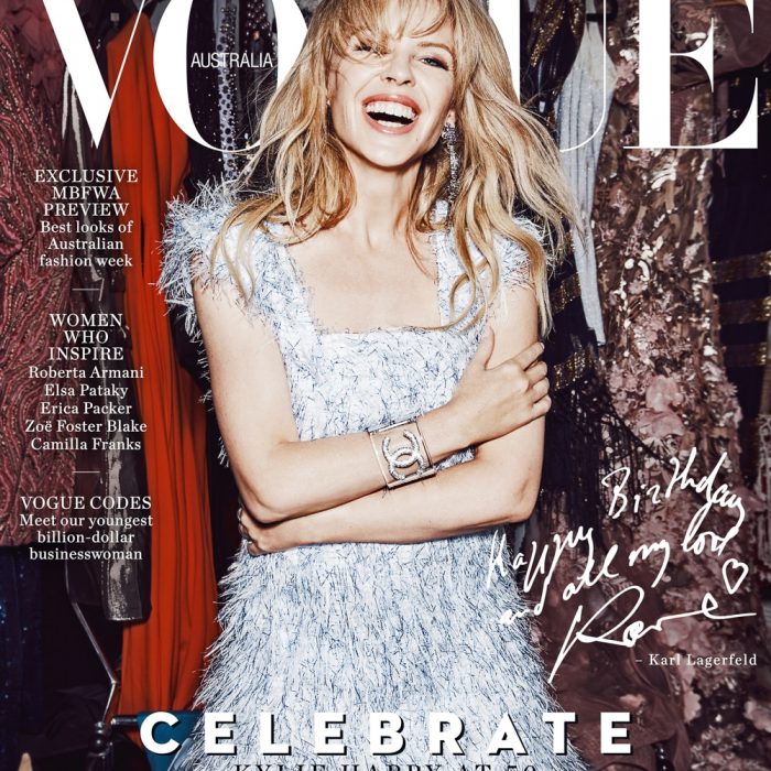 Vogue Australia May 2018 Kylie Minogue by Nicole Bentley