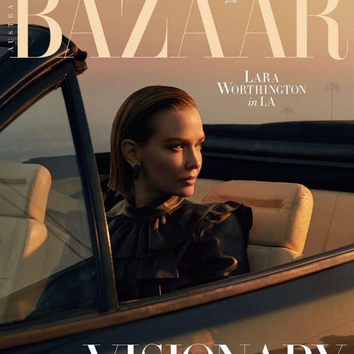Lara Worthington for Harper’s Bazaar Australia August 2018 by Darren McDonald