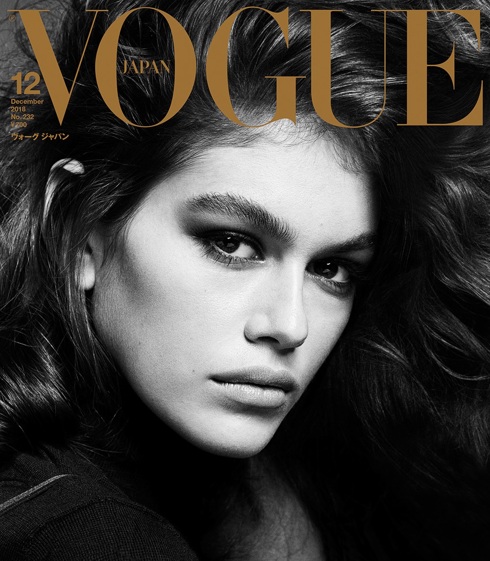 Kaia Gerber for Vogue Japan December 2018 by Luigi & Iango