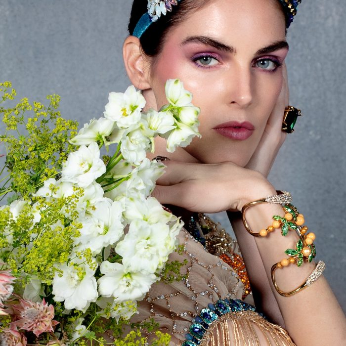 Eniko Szucs for Vogue Arabia January 2019 with Hilary Rhoda