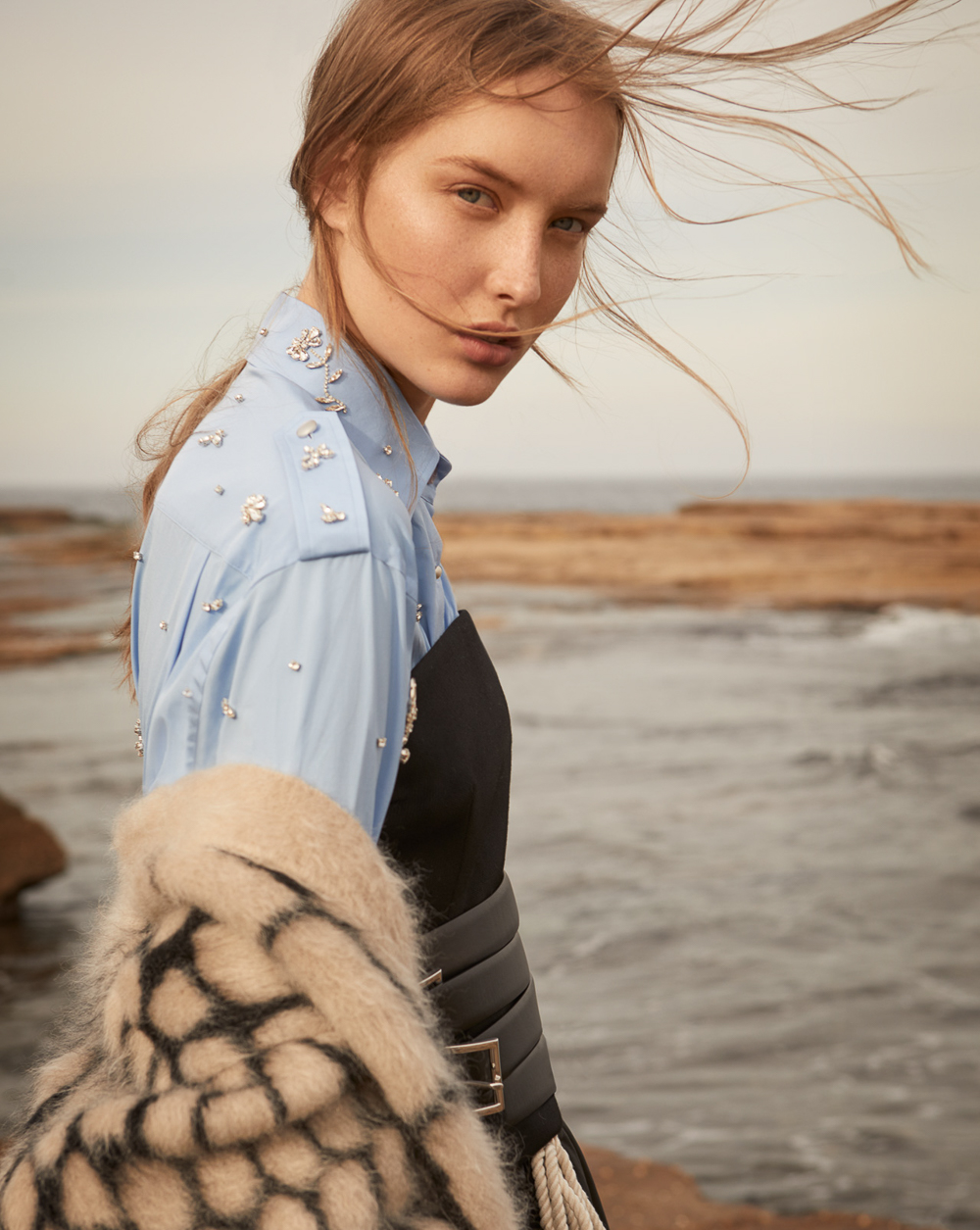 Juli Balla for Grazia Australia with Kateryna Zub