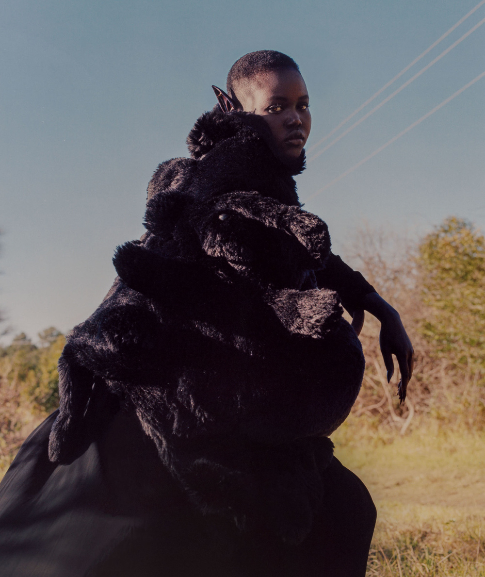 Andrew Nuding for Vogue Australia with Adut Akech