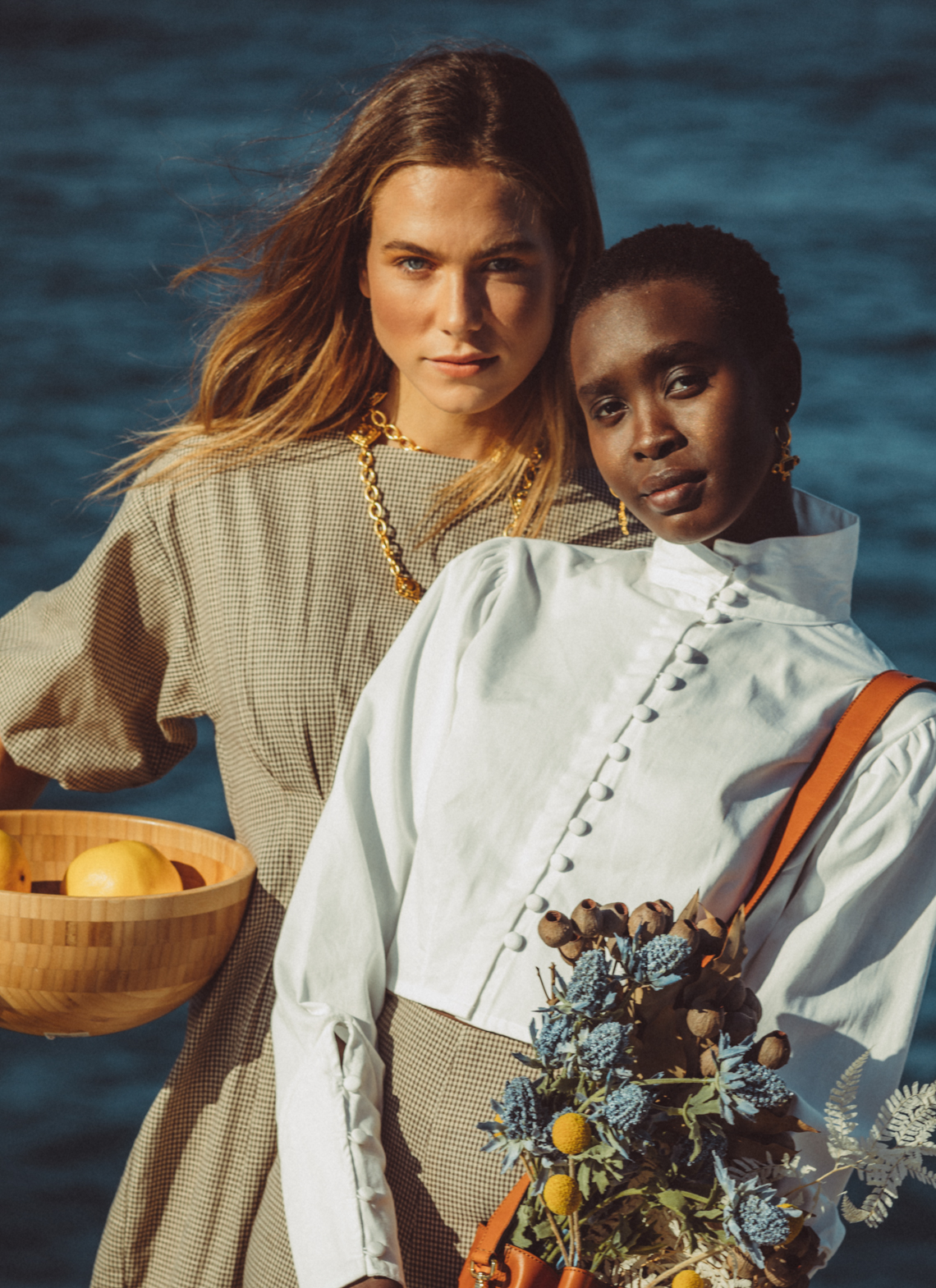 Charles Grant for Fashion Editorials with Ajok Marial & Romy Veronica