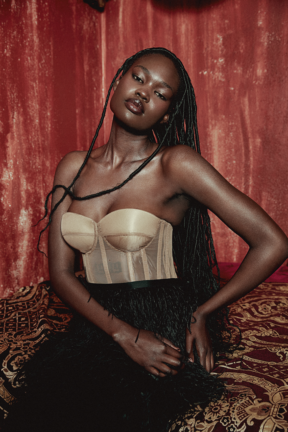 Photographer Lauren Schulz for Fashion Editorials with Adual Akol