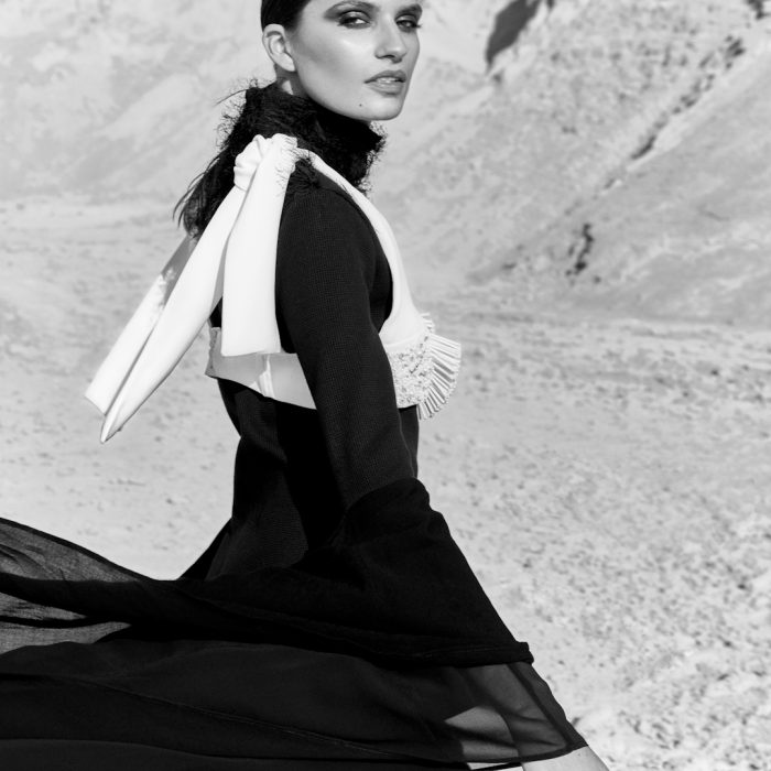 Julio Sancho for ELLE Arabia with Nelly Gutierrez