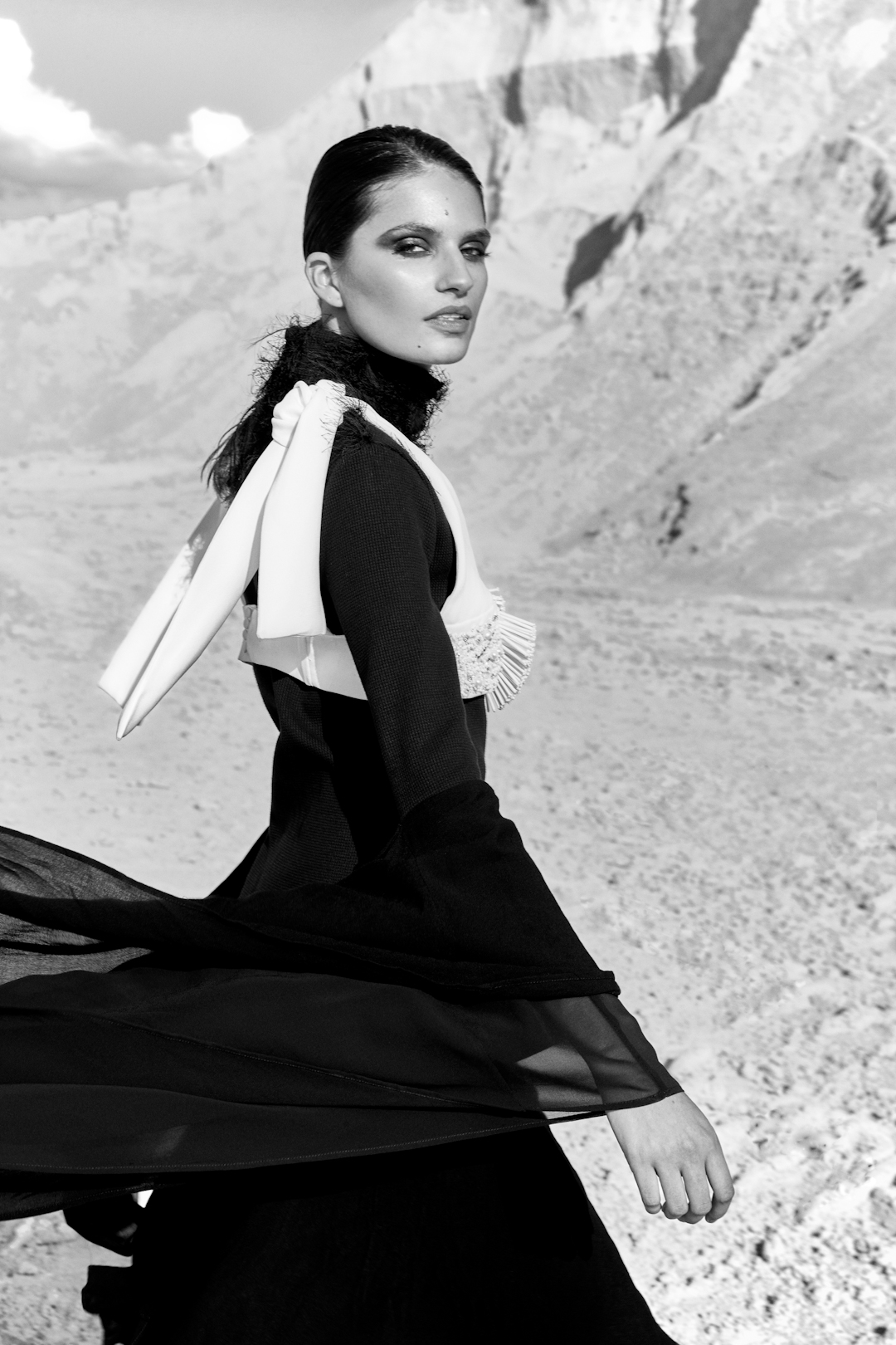 Julio Sancho for ELLE Arabia with Nelly Gutierrez