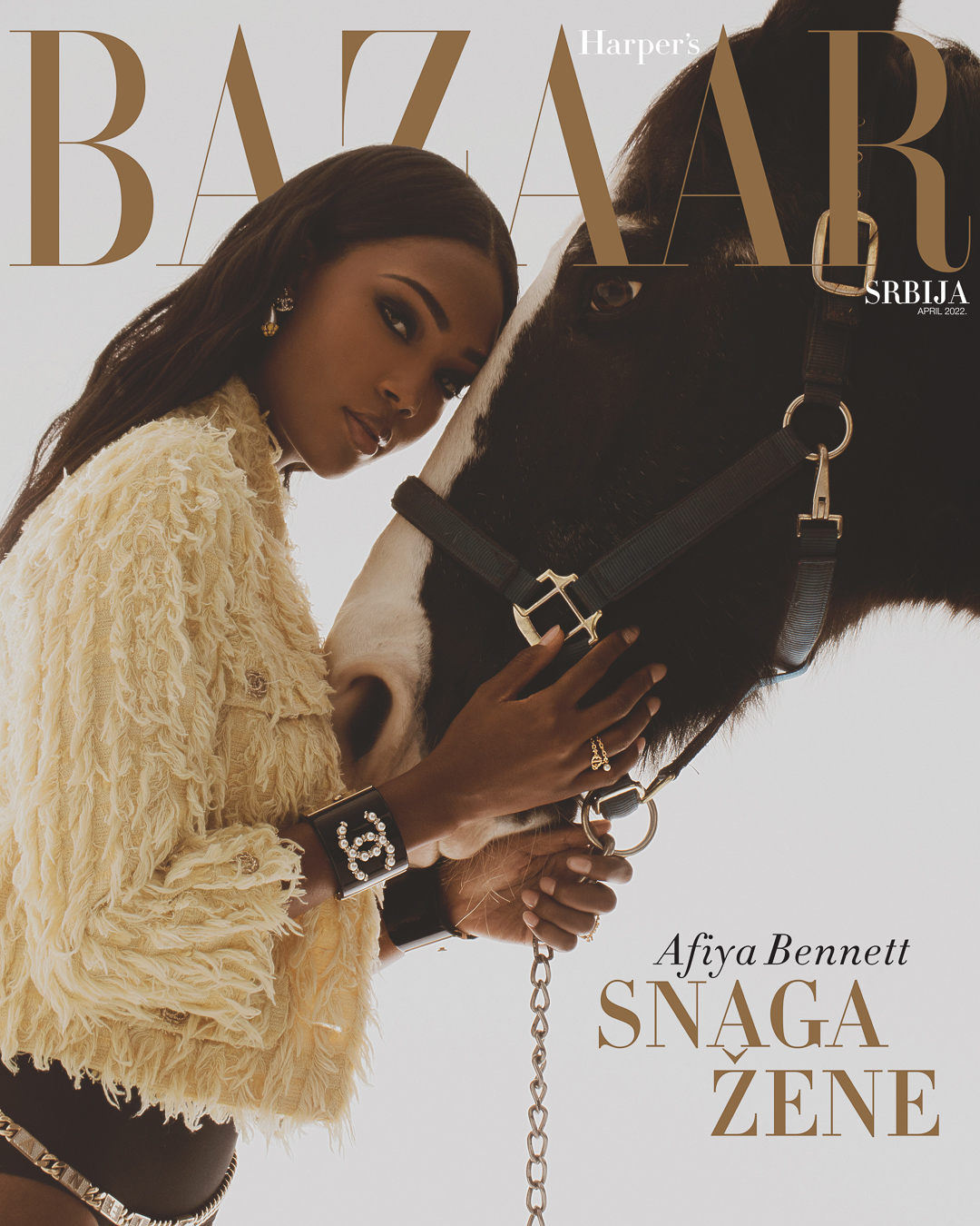 Ace Amir for  Harper’s Bazaar Serbia with Afiya Bennett